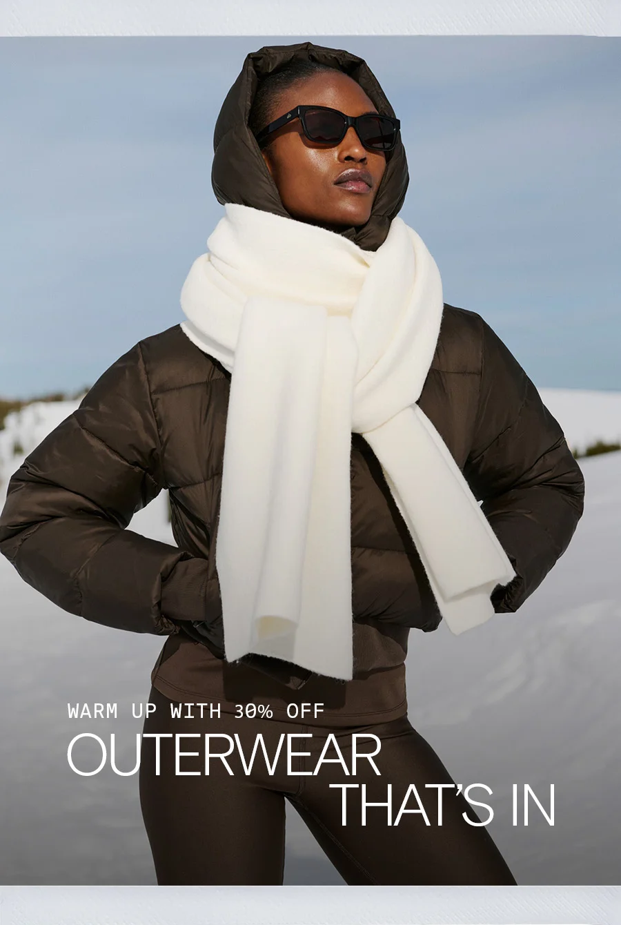 WAEM UP WITH 30% OFF OUTERWEAR THAT'S IN