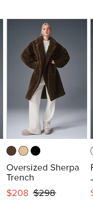 Oversized Sherpa Trench