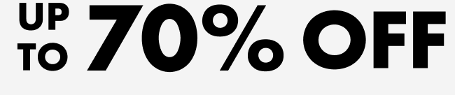 up to 70% off