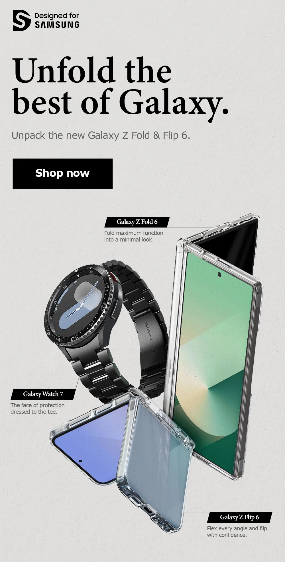 Unfold the best of Galaxy. Unpack the new Galaxy Z Fold & Flip 6.