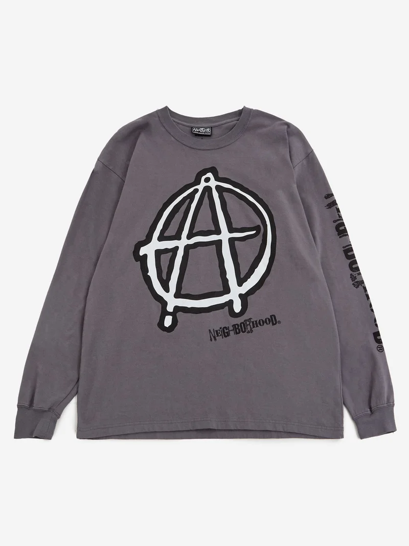 Image of Neighborhood x Anarchic Adjustment Tee Long Sleeve - Grey