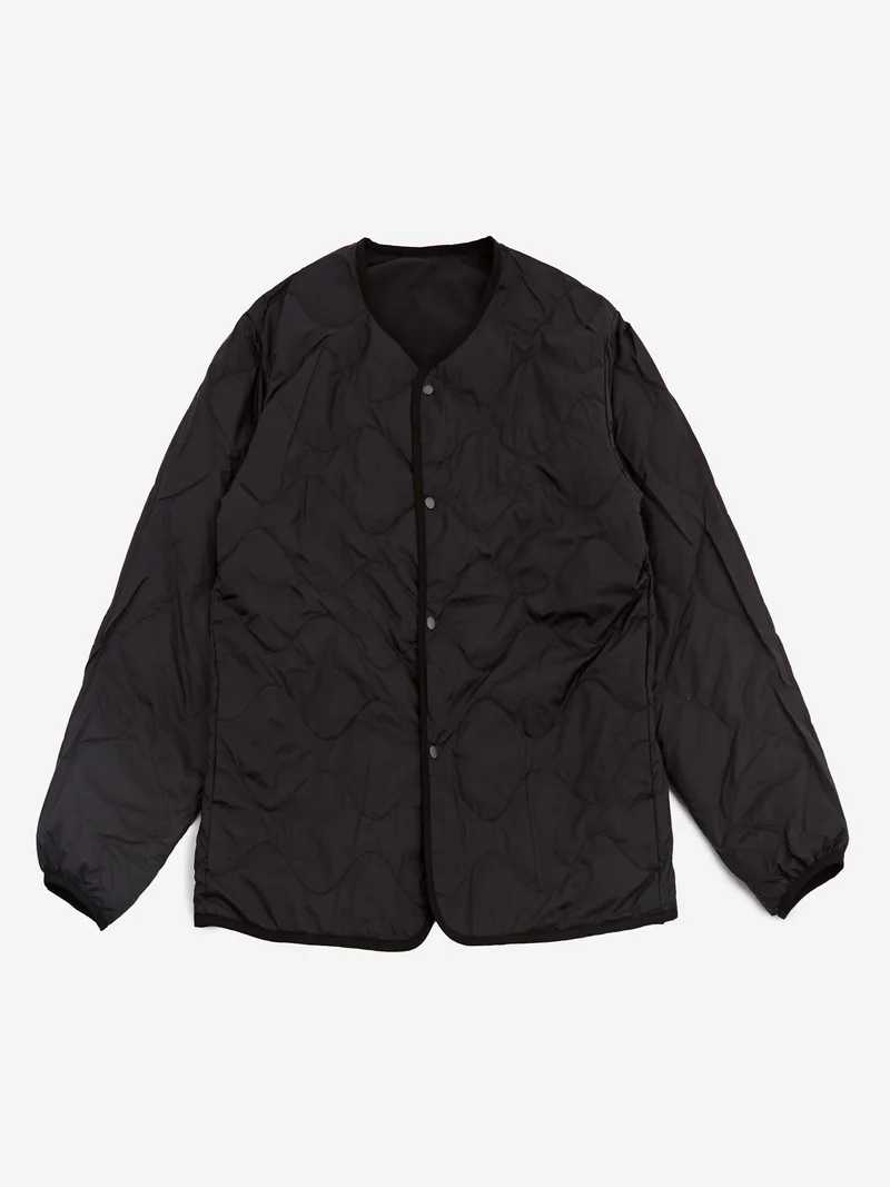 Image of Nanamica Reversible Down Cardigan - Charcoal