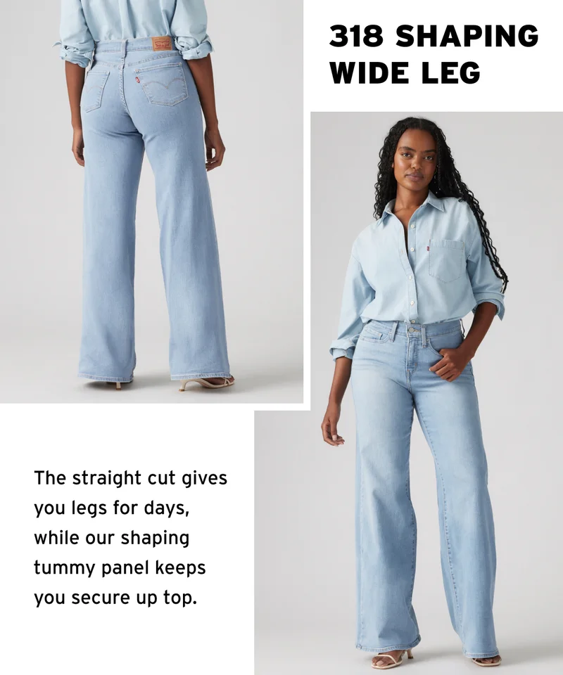318 SHAPING WIDE LEG