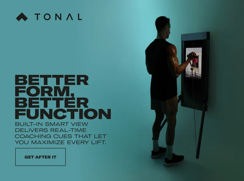 BETTER FORM. BETTER FUNCTION. BUILT-IN SMART VIEW DELIVERS REAL-TIME COACHING CUES THAT LET YOU MAXIMIZE EVERY LIFT. CTA: GET AFTER IT
