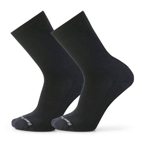 Everyday Solid Rib Crew 2-Pack Socks