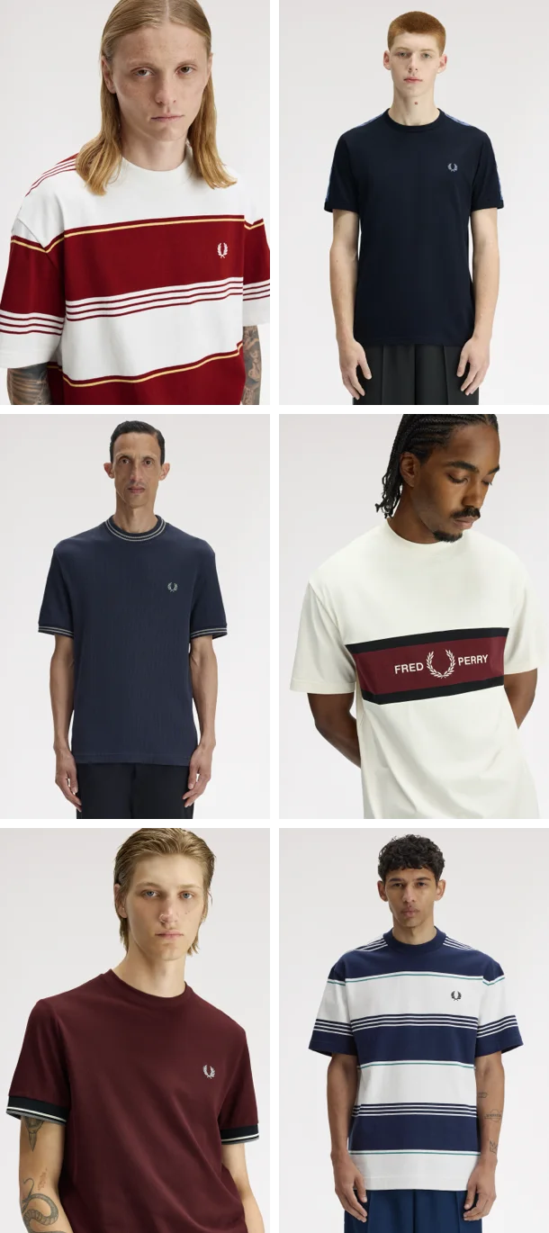A selection of T-shirts