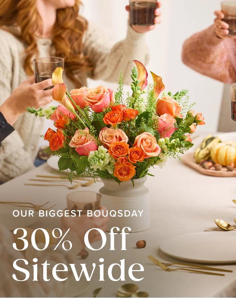OUR BIGGEST BOUQSDAY: 30% Off Sitewide