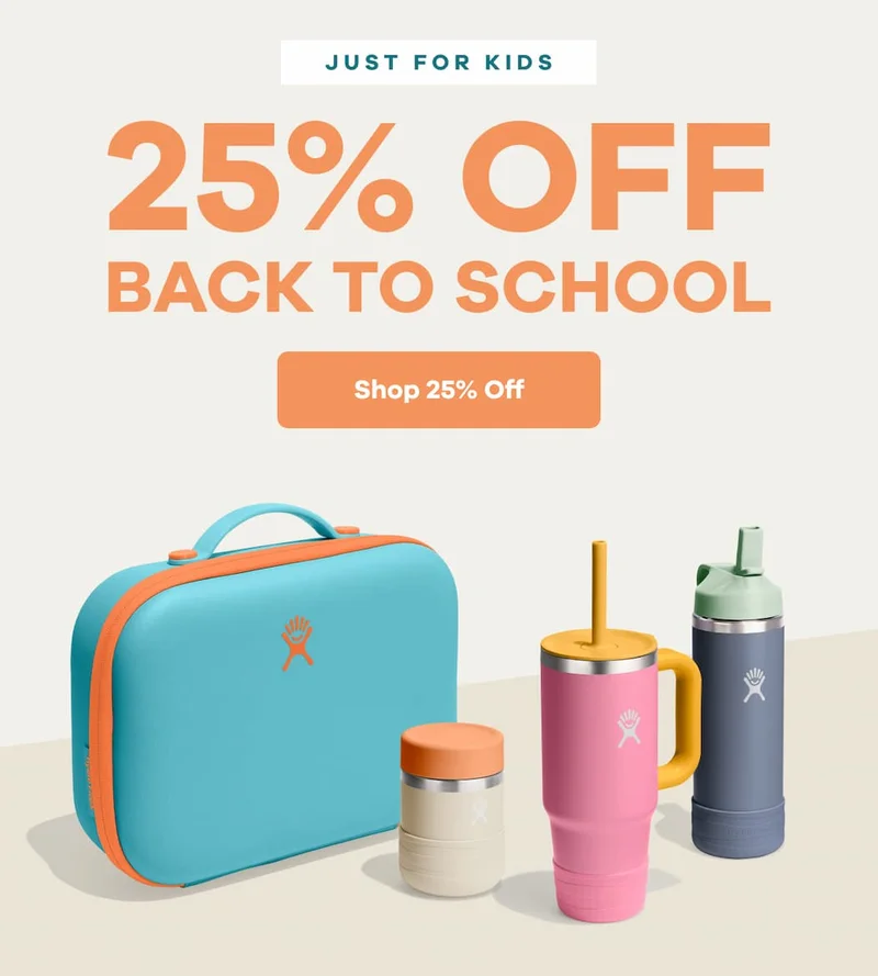 JUST FOR KIDS 25% OFF BACK TO SCHOOL | Shop 25% Off