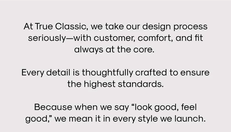 Ever wondered how True Classic products actually come to life?   From sketching our first designs to testing fits in real time—our team’s hands-on at every stage   Now, we’re pulling back the curtain.
