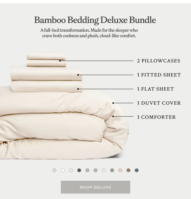 Bamboo Bedding Deluxe Bundle - Shop Now Bamboo Bedding Deluxe Bundle - Shop Now
