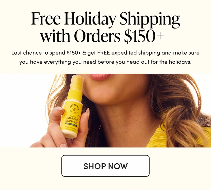 Free Holiday Shipping with Orders $150+