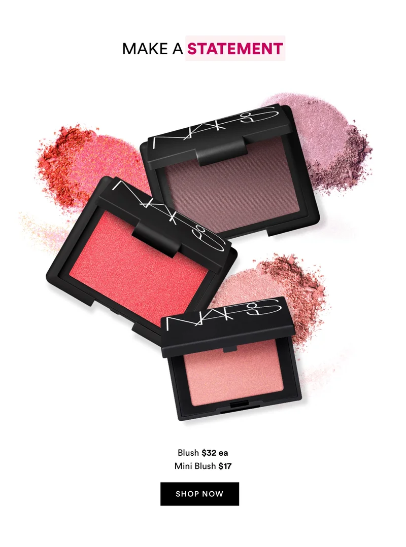 Make a statement | Blush $32 ea | Mini Blush $17 | Shop now