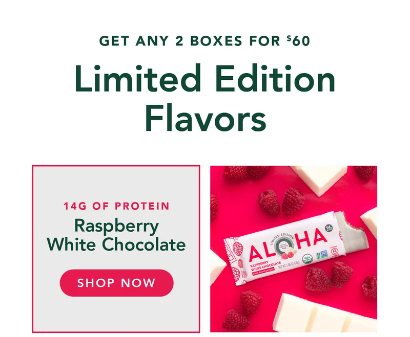 Raspberry White Chocolate Protein Bars