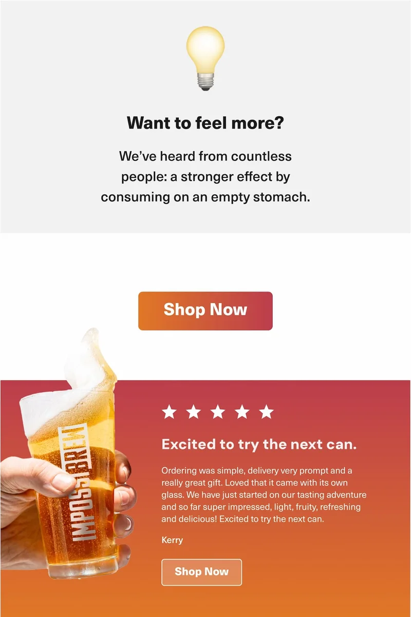 Shop Now. Want to feel more? Try for a stronger effect by consuming on an empty stomach!