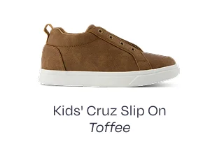 Kids Shoe Cruz Mid Kids Slip On Shoe Toffee Microsuede - Image