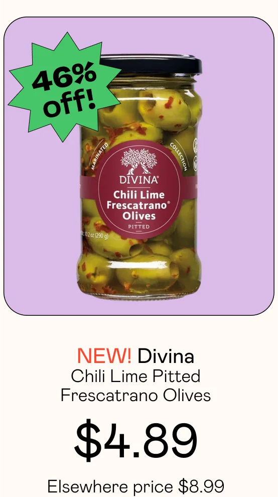 Chili Lime Pitted Frescatrano Olives