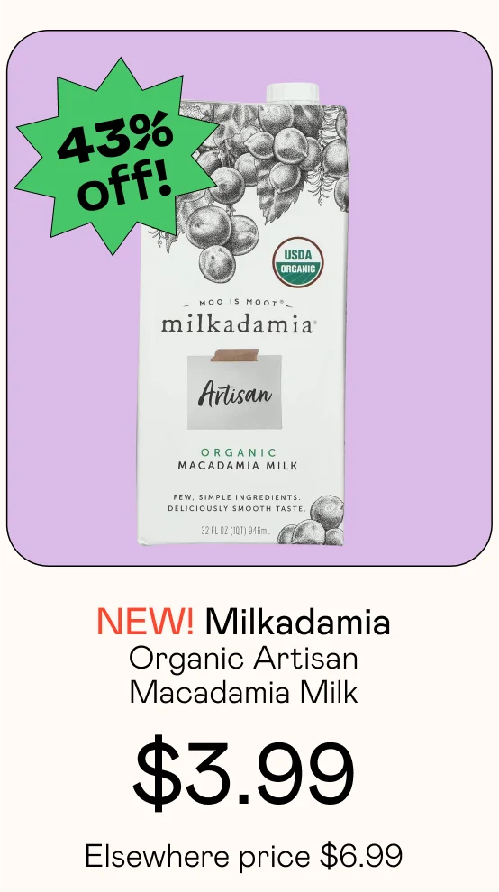 Organic Artisan Macadamia Milk