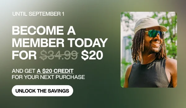 Become a member for $20 and receive $20 credit