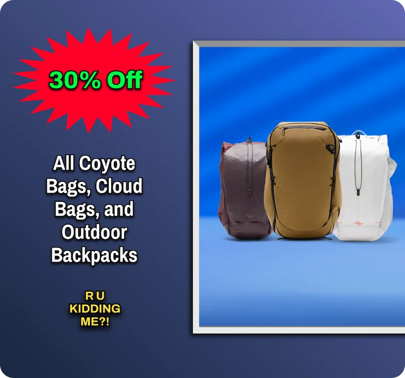 30% off Select Backpacks