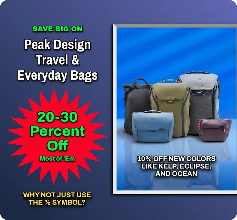 20-30% off Travel & Everyday Bags