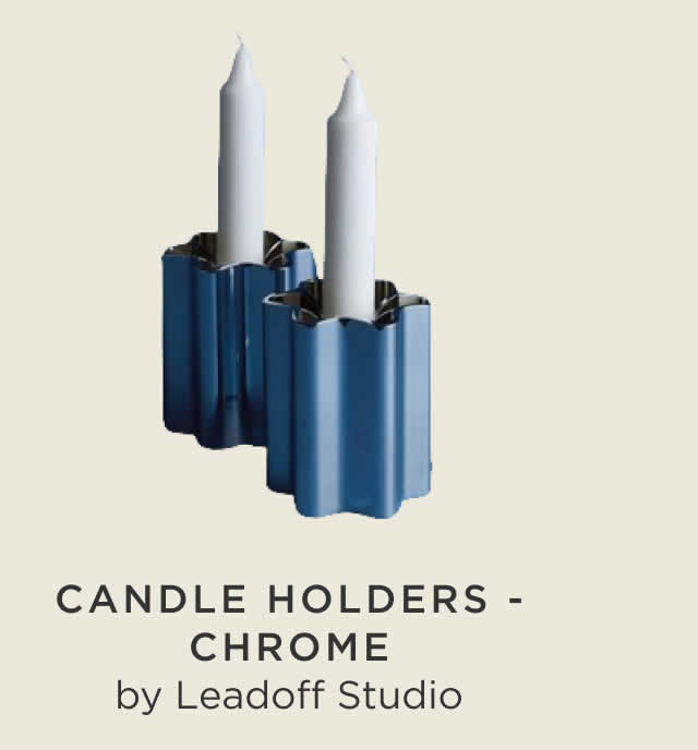 Candle Holders - Chrome