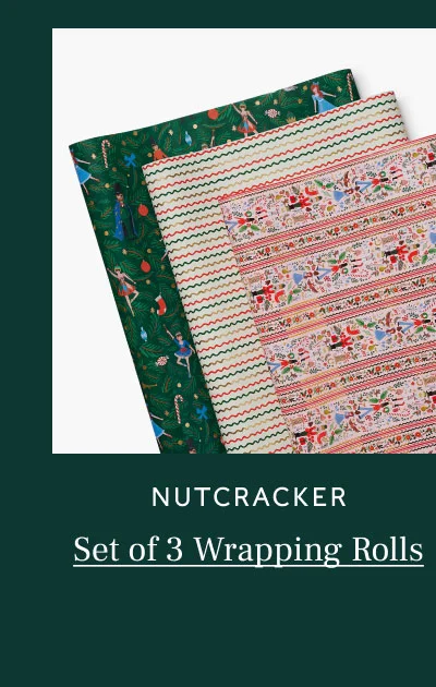 Nutcrackers Set of 3 Wrapping Rolls