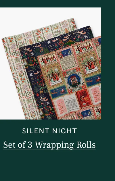 Silent Night Set of 3 Wrapping Rolls
