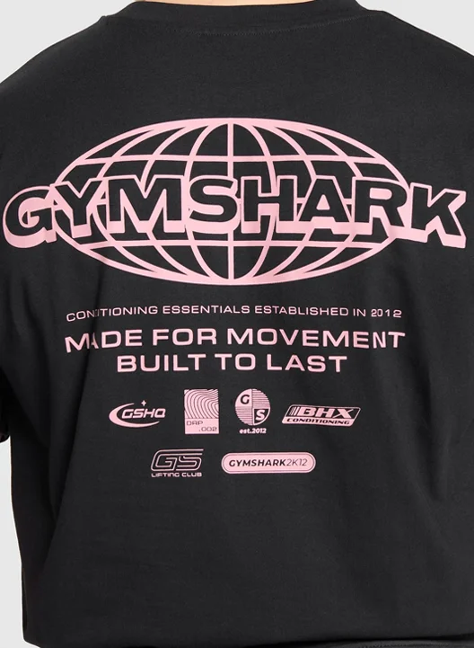 WORLDWIDE T-SHIRT. BLACK.