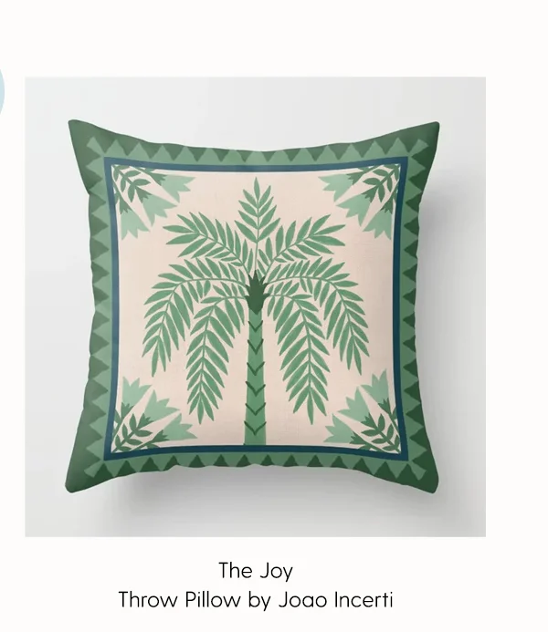 The Joy Throw Pillow by Joao Incerti