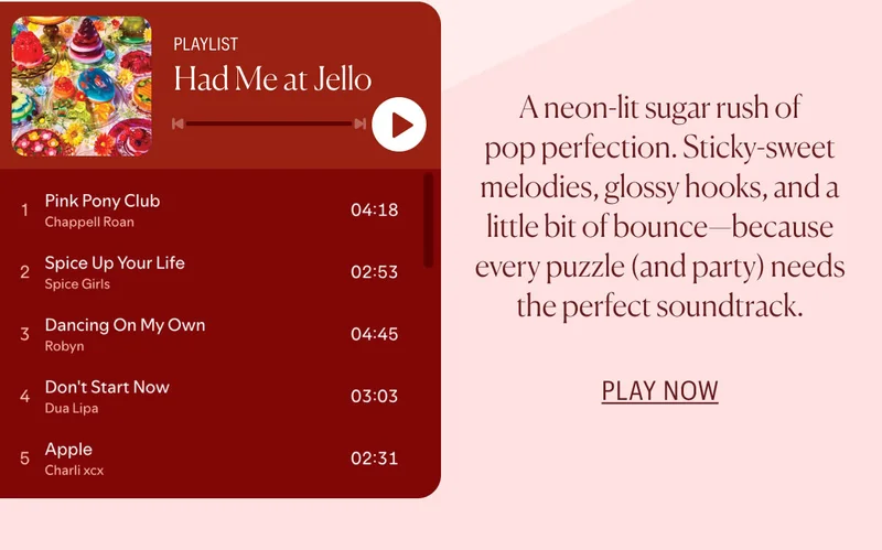 Had Me At Jello Playlist