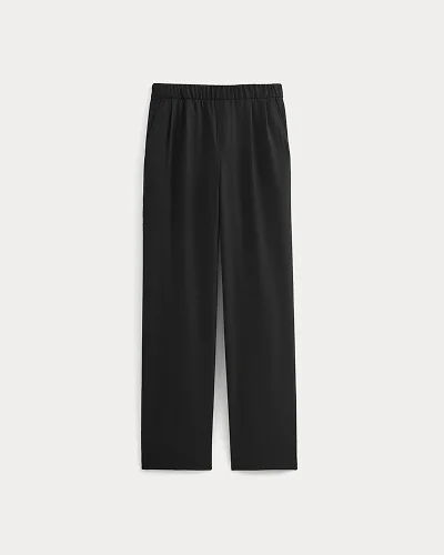 Image | Pleated Trouser in Tailor Twill | Black