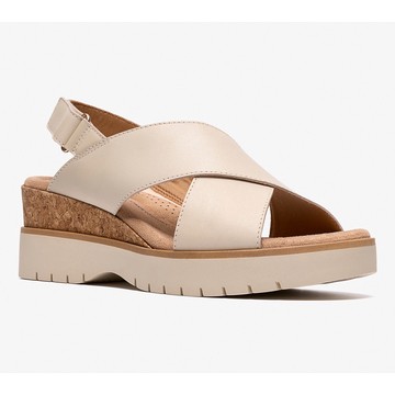 Clarks Collection Leather Heeled Sandals -Diaz Cross