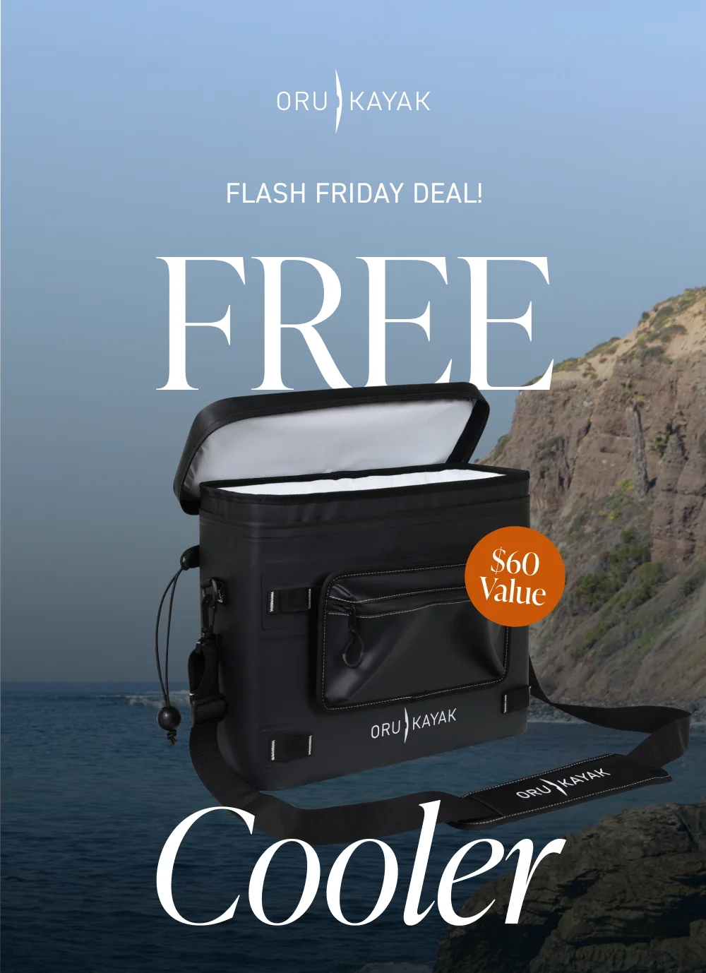 FLASH OFFER: FREE COOLER WITH KAYAK PURCHASE! USE CODE COOLDOWN