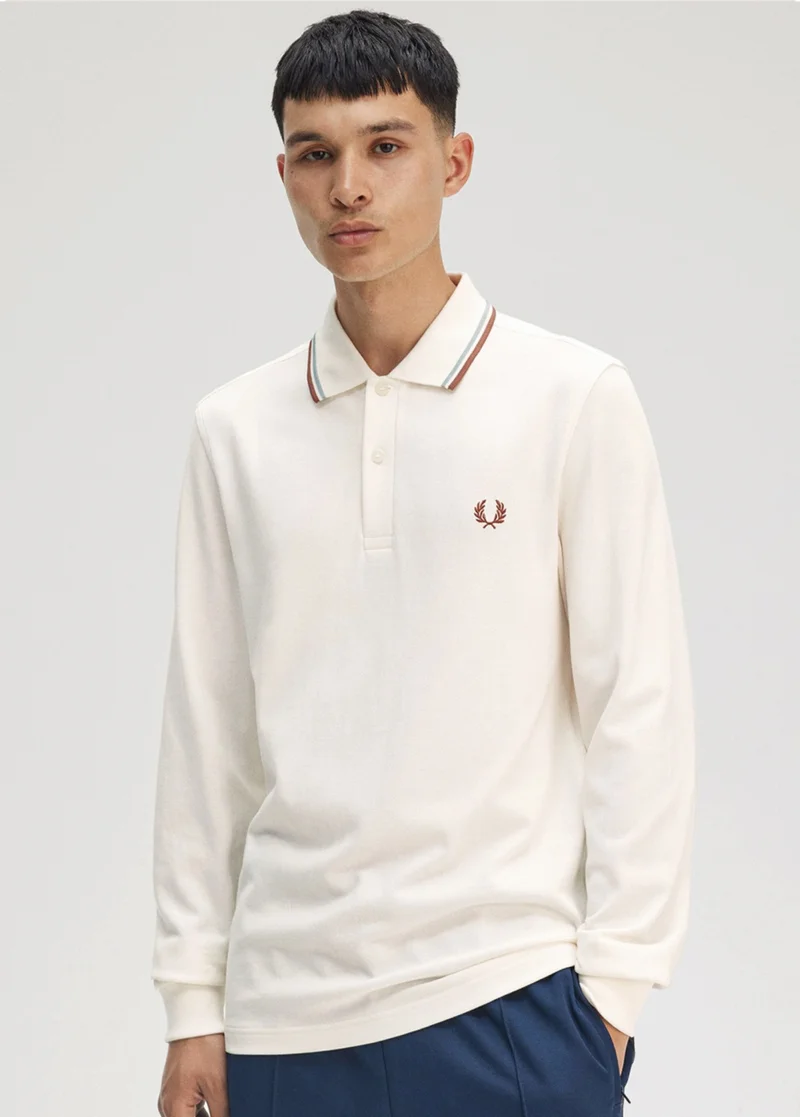 Mens Long Sleeve Fred Perry Shirt
