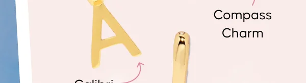 Calibri Alphabet Charm