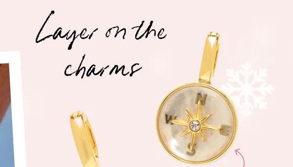 Layer on the charms. Compass Charm