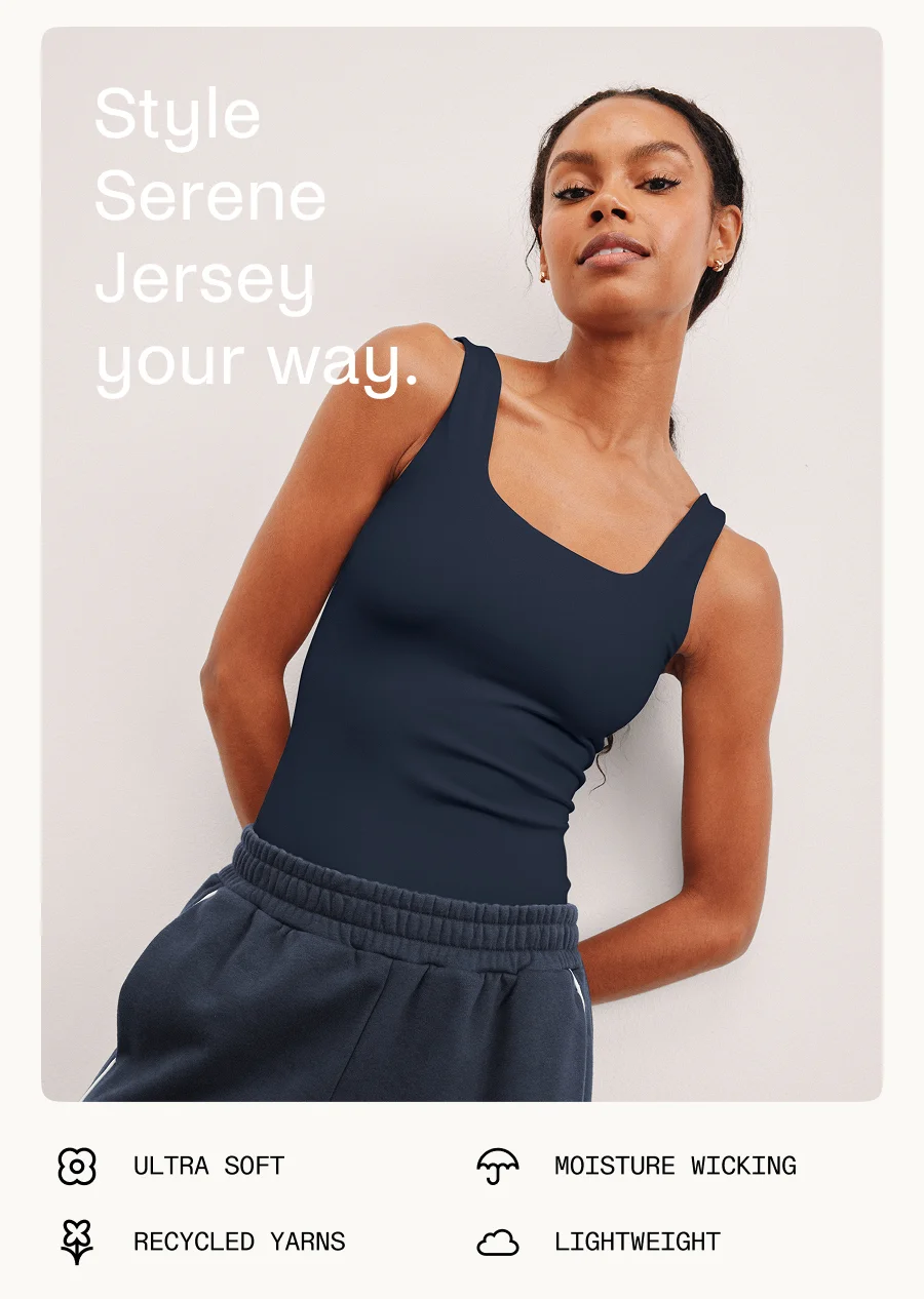 Base Tank Bodysuit in Nocturnal Navy
