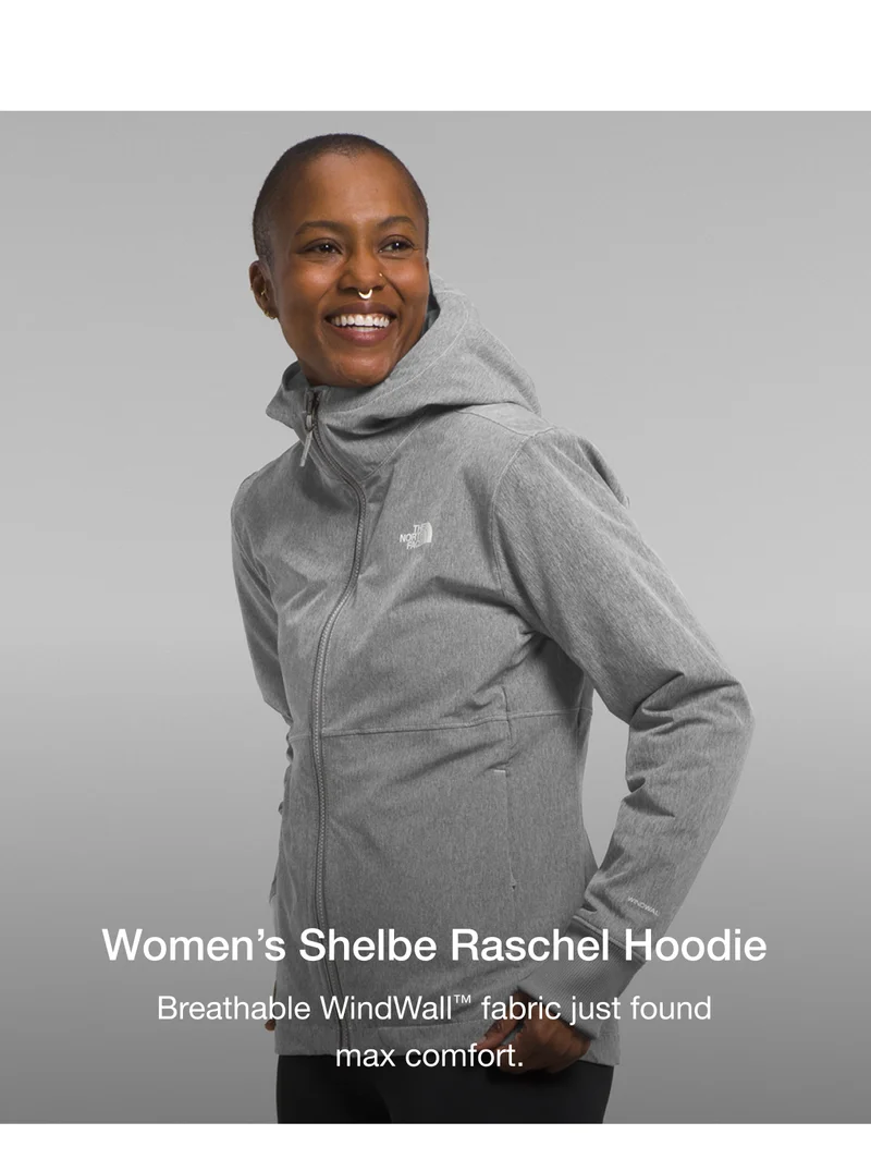 Women's Shelbe Raschel Hoodie Breathable WindWall™ fabric just found max comfort.
