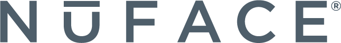 NuFACE Logo in slate blue against white background
