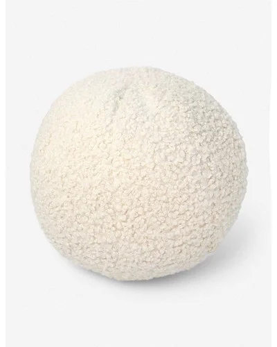 Bouclé Ball Pillow by Sarah Sherman Samuel-Ivory