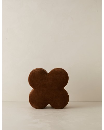 Velvet Clover Pillow by Sarah Sherman Samuel-Cocoa