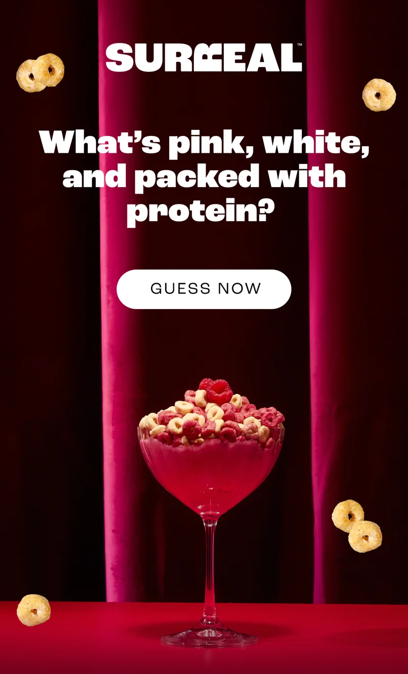 Whats pink white and packed with protein?