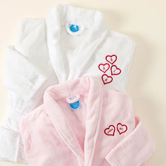 Custom Embroidered Sweetheart Robe