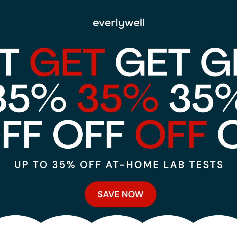 up to 35% OFF at-home lab tests