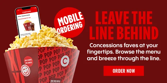 MOBILE ORDERING | LEAVE THE LINE BEHIND | Concessions faves at your fingertips. Browse the menu and breeze through the line. | ORDER NOW >
