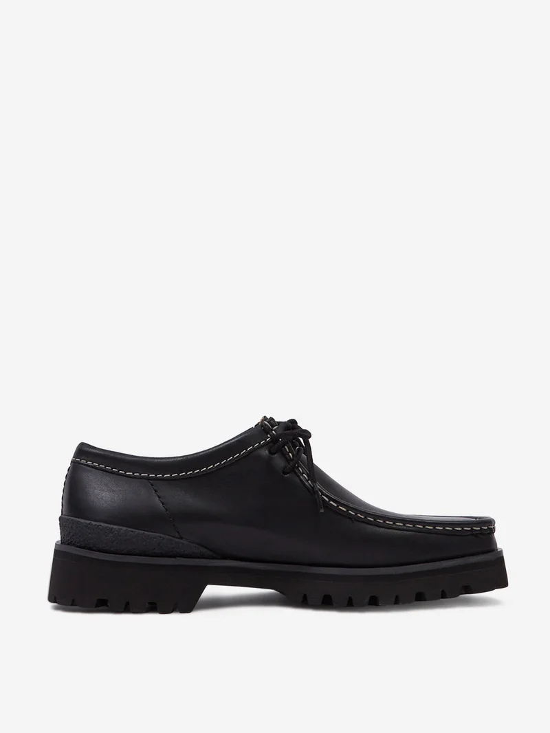 Image of Clarks Originals Walla Yukoner - Black Leather