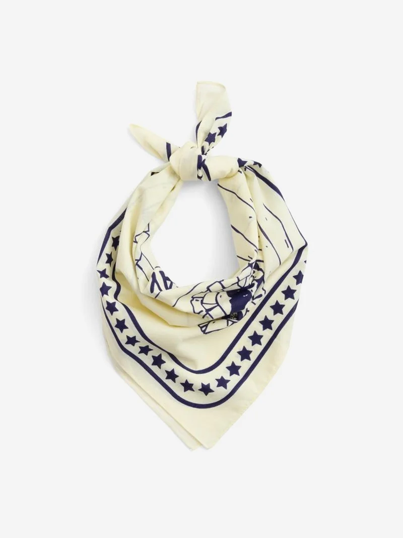 Image of HAY Dogs Scarf 55x55cm - Off-White