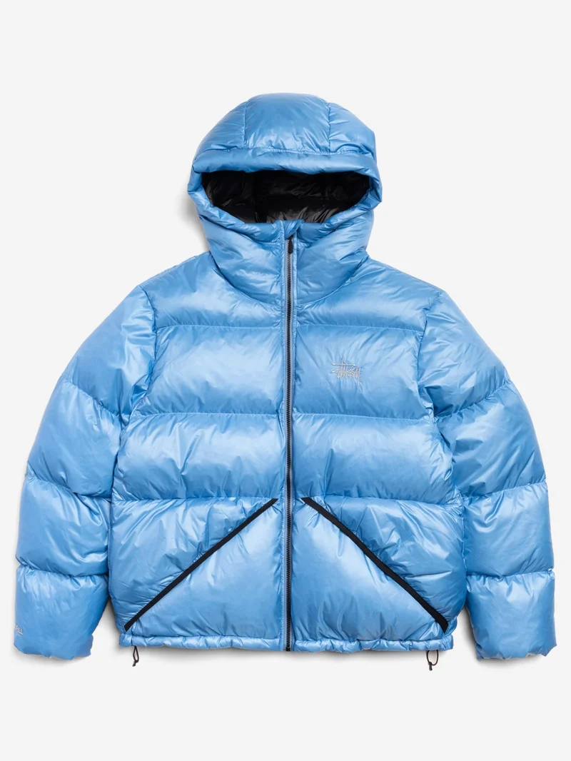 Image of Stussy Micro Ripstop Parka - Sky Blue