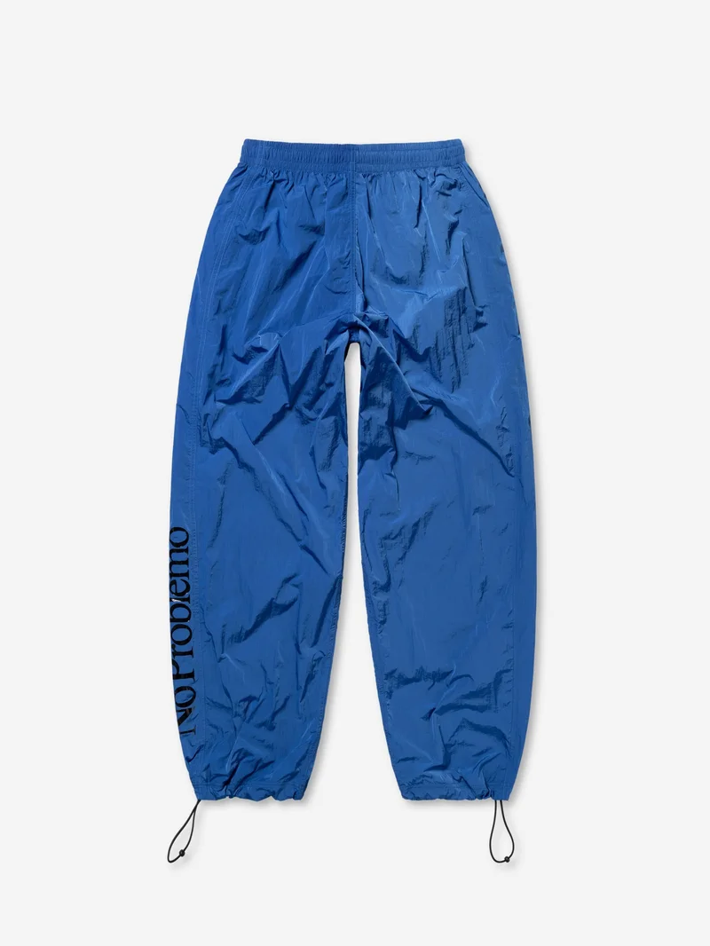 Image of No Problemo NP Contrast Nylon Pants - Blue