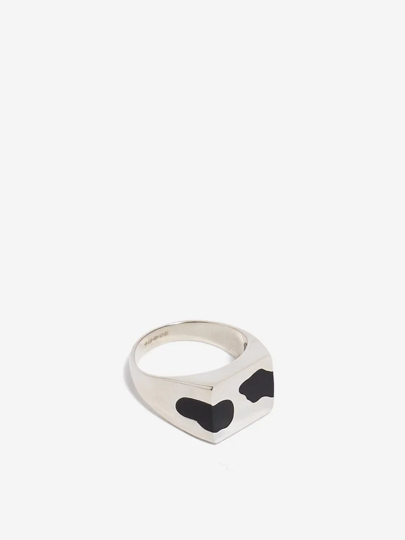 Image of Ellie Mercer Two Piece Signet Ring - Black